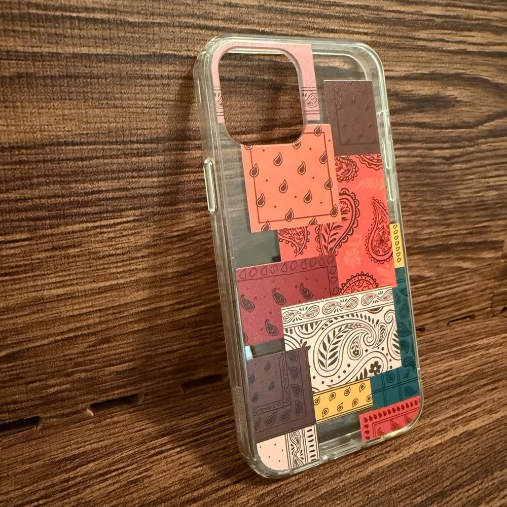 Patchwork Design iPhone 12 Pro Max Case - Picture 2 of 3